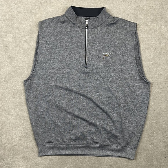 FootJoy Vest Mens XL Gray Indian Hills Quarter Zip Performance Stretch Heathered — photo 2